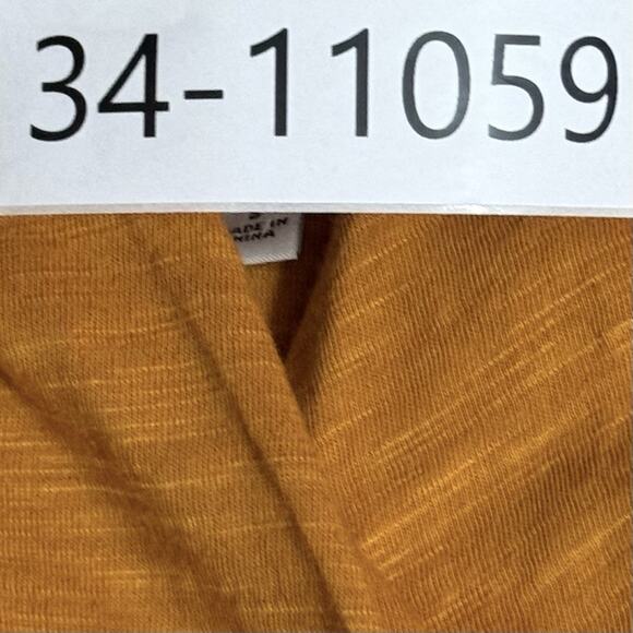 Liverpool Los Angeles Slub Jersey Faux Wrap Top S Rich Gold Modal Cotton NWT - Picture 12 of 12